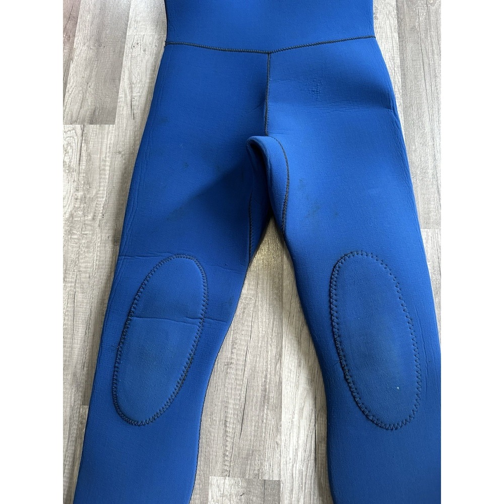 Blue Neoprene Wetsuit Full Length Sleeveless Diving Surfing Adult XS 32" Chest - Picture 4 of 16